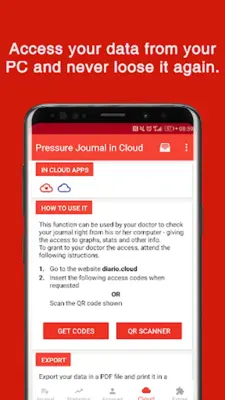 Pressure Journal in Cloud android App screenshot 3